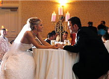 Holding hands, wedding couple