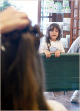Young pricess bride at salon